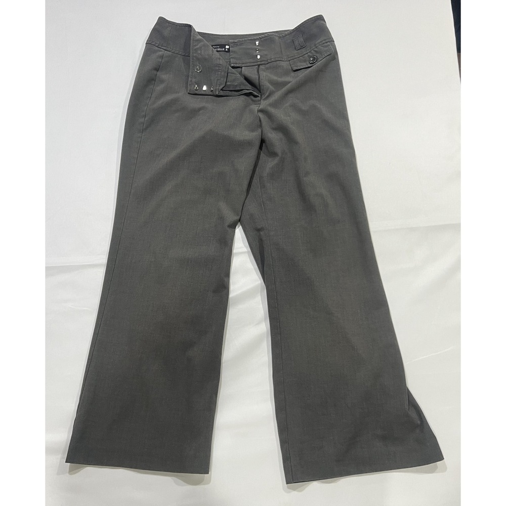 Danielle B Pants Womens 12P Gray High Rise Business Career